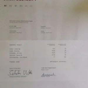 Buy GOETHE Certificate